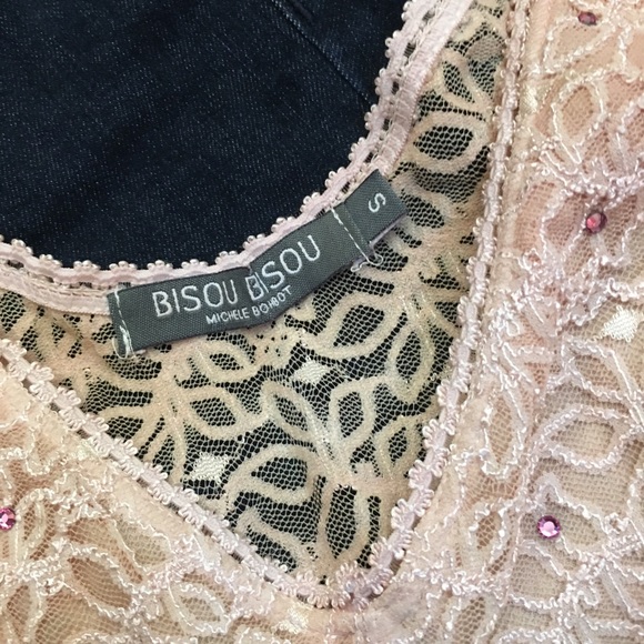 Bisou Bisou Blush Lace Sequin Camisole - Picture 4 of 8